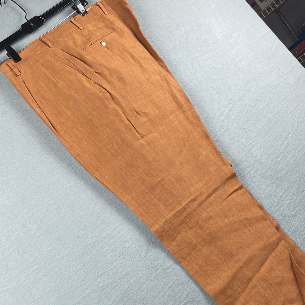 Men's Slim Dress Pants - Rust Brown
